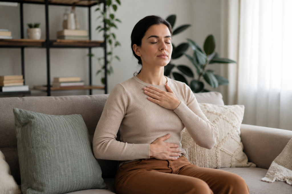 respiration par la poitrine 