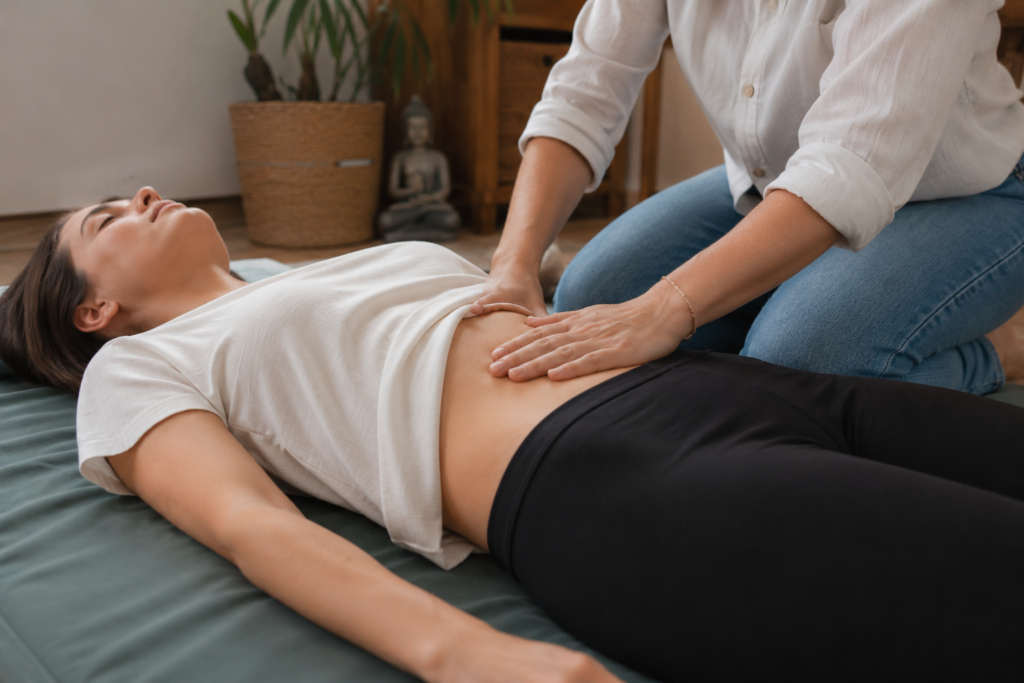 massage du diaphragme