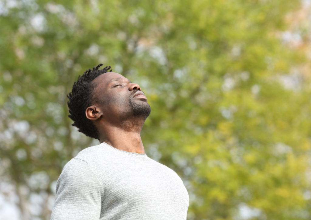 respiration profonde pour activer le calme